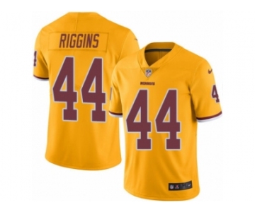 Men Nike Washington Redskins #44 John Riggins Limited Gold Rush Vapor Untouchable NFL Jersey