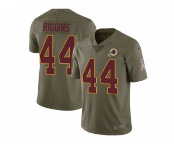 Men Nike Washington Redskins #44 John Riggins Limited Olive 2017 Salute to Service NFL Jersey