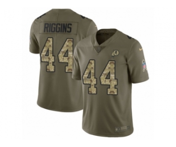 Men Nike Washington Redskins #44 John Riggins Limited Olive Camo 2017 Salute to Service NFL Jersey