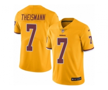 Men Nike Washington Redskins #7 Joe Theismann Limited Gold Rush Vapor Untouchable NFL Jersey