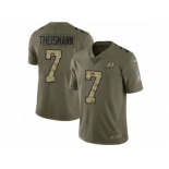 Men Nike Washington Redskins #7 Joe Theismann Limited Olive Camo 2017 Salute to Service NFL Jersey