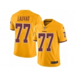 Men Nike Washington Redskins #77 Shawn Lauvao Limited Gold Rush Vapor Untouchable NFL Jersey