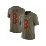 Men Nike Washington Redskins #8 Kirk Cousins Limited Olive 2017 Salute to Service NFL Jersey