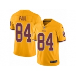 Men Nike Washington Redskins #84 Niles Paul Limited Gold Rush Vapor Untouchable NFL Jersey