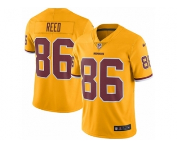 Men Nike Washington Redskins #86 Jordan Reed Limited Gold Rush Vapor Untouchable NFL Jersey