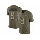 Men Nike Washington Redskins #9 Sonny Jurgensen Limited Olive Camo 2017 Salute to Service NFL Jersey