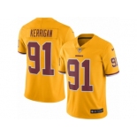 Men Nike Washington Redskins #91 Ryan Kerrigan Limited Gold Rush Vapor Untouchable NFL Jersey