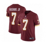 Men Washington Redskins #7 Dwayne Haskins Burgundy Red Team Color Vapor Untouchable Limited Player Football Jersey