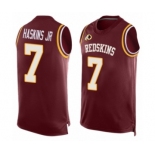 Men Washington Redskins #7 Dwayne Haskins Limited Red Player Name & Number Tank Top Football Jersey