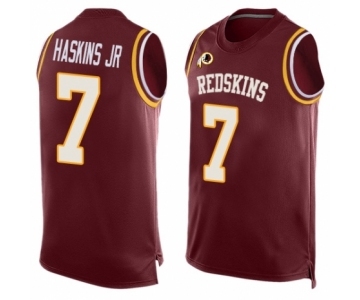 Men Washington Redskins #7 Dwayne Haskins Limited Red Player Name & Number Tank Top Football Jersey