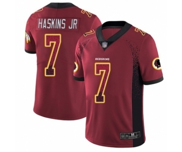 Men Washington Redskins #7 Dwayne Haskins Limited Red Rush Drift Fashion Football Jersey