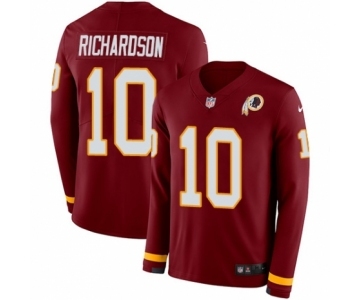 Men's Nike Washington Redskins #10 Paul Richardson Limited Burgundy Therma Long Sleeve NFL Jersey