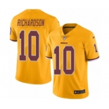 Men's Nike Washington Redskins #10 Paul Richardson Limited Gold Rush Vapor Untouchable NFL Jersey