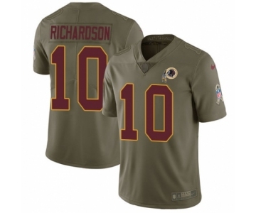 Men's Nike Washington Redskins #10 Paul Richardson Limited Olive 2017 Salute to Service NFL Jersey