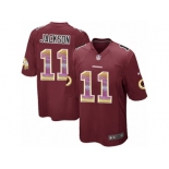 Men's Nike Washington Redskins #11 DeSean Jackson Limited Burgundy Red Strobe NFL Jersey