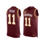 Men's Nike Washington Redskins #11 Terrelle Pryor Limited Red Player Name & Number Tank Top NFL Jersey