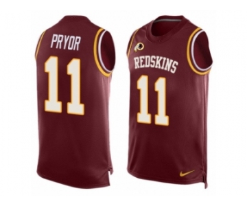 Men's Nike Washington Redskins #11 Terrelle Pryor Limited Red Player Name & Number Tank Top NFL Jersey