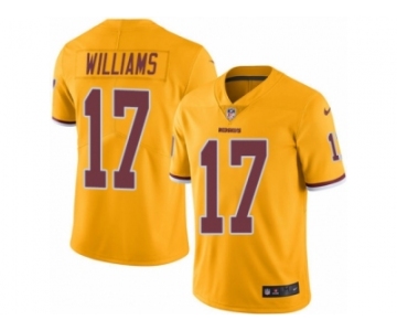 Men's Nike Washington Redskins #17 Doug Williams Limited Gold Rush NFL Jersey