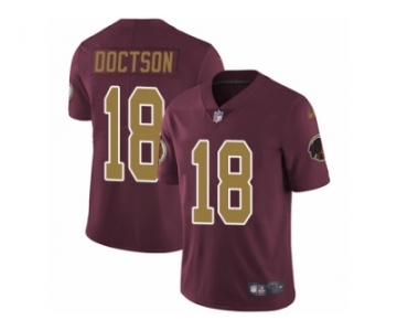 Men's Nike Washington Redskins #18 Josh Doctson Vapor Untouchable Limited Burgundy Red Gold Number Alternate 80TH Anniversary NFL Jersey