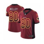 Men's Nike Washington Redskins #20 Rob Kelley Limited Red Rush Drift Fashion NFL Jersey