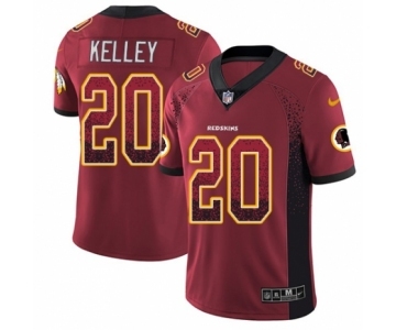 Men's Nike Washington Redskins #20 Rob Kelley Limited Red Rush Drift Fashion NFL Jersey