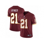 Men's Nike Washington Redskins #21 Earnest Byner Vapor Untouchable Limited Burgundy Red Team Color NFL Jersey