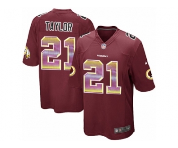 Men's Nike Washington Redskins #21 Sean Taylor Limited Burgundy Red Strobe NFL Jersey