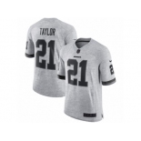 Men's Nike Washington Redskins #21 Sean Taylor Limited Gray Gridiron II NFL Jersey