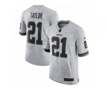 Men's Nike Washington Redskins #21 Sean Taylor Limited Gray Gridiron II NFL Jersey