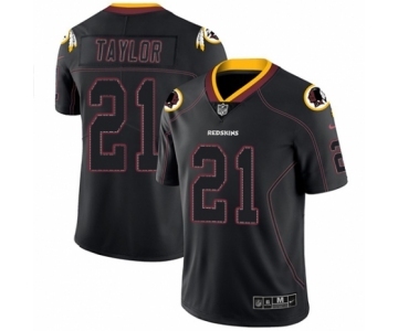 Men's Nike Washington Redskins #21 Sean Taylor Limited Lights Out Black Rush NFL Jersey