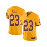 Men's Nike Washington Redskins #23 DeAngelo Hall Limited Gold Rush NFL Jersey