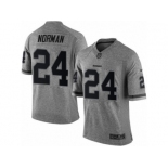 Men's Nike Washington Redskins #24 Josh Norman Limited Gray Gridiron NFL Jersey