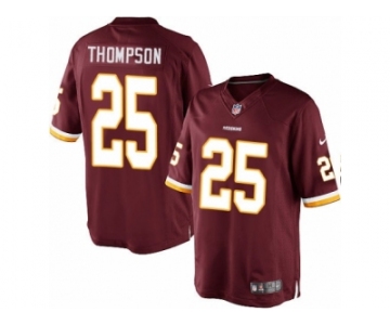 Men's Nike Washington Redskins #25 Chris Thompson Limited Burgundy Red Team Color NFL Jersey