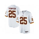 Men's Nike Washington Redskins #25 Chris Thompson Limited White NFL Jersey