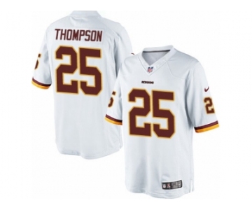 Men's Nike Washington Redskins #25 Chris Thompson Limited White NFL Jersey