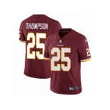 Men's Nike Washington Redskins #25 Chris Thompson Vapor Untouchable Limited Burgundy Red Team Color NFL Jersey