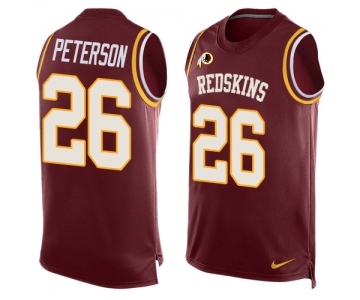 Men's Nike Washington Redskins #26 Adrian Peterson Limited Red Player Name & Number Tank Top NFL Jersey