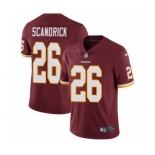 Men's Nike Washington Redskins #26 Orlando Scandrick Burgundy Red Team Color Vapor Untouchable Limited Player NFL Jersey