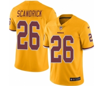 Men's Nike Washington Redskins #26 Orlando Scandrick Limited Gold Rush Vapor Untouchable NFL Jersey