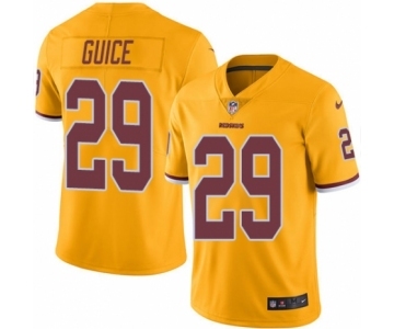 Men's Nike Washington Redskins #29 Derrius Guice Limited Gold Rush Vapor Untouchable NFL Jersey