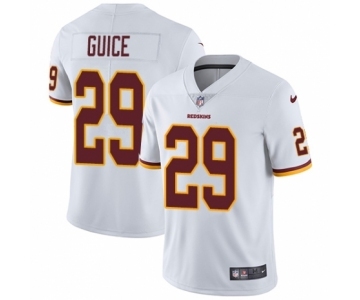 Men's Nike Washington Redskins #29 Derrius Guice White Vapor Untouchable Limited Player NFL Jersey