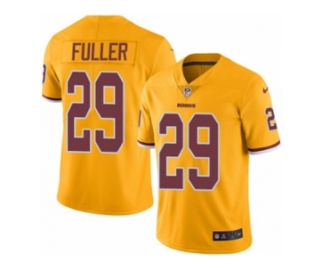 Men's Nike Washington Redskins #29 Kendall Fuller Limited Gold Rush NFL Jersey