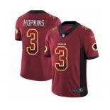 Men's Nike Washington Redskins #3 Dustin Hopkins Limited Red Rush Drift Fashion NFL Jersey