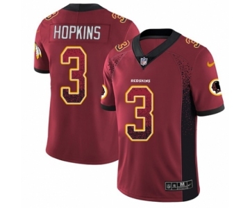 Men's Nike Washington Redskins #3 Dustin Hopkins Limited Red Rush Drift Fashion NFL Jersey