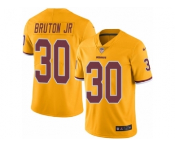 Men's Nike Washington Redskins #30 David Bruton Jr. Limited Gold Rush NFL Jersey