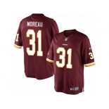 Men's Nike Washington Redskins #31 Fabian Moreau Limited Burgundy Red Team Color NFL Jersey