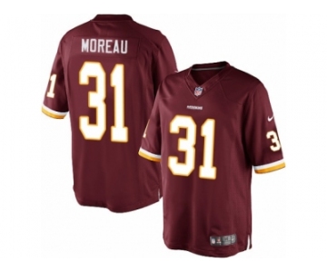 Men's Nike Washington Redskins #31 Fabian Moreau Limited Burgundy Red Team Color NFL Jersey