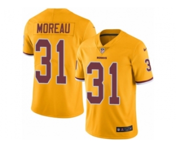 Men's Nike Washington Redskins #31 Fabian Moreau Limited Gold Rush NFL Jersey