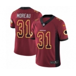 Men's Nike Washington Redskins #31 Fabian Moreau Limited Red Rush Drift Fashion NFL Jersey