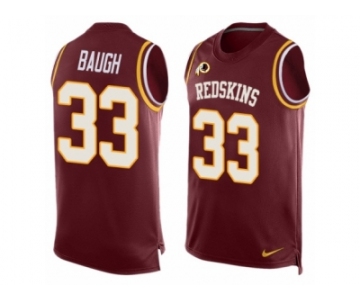 Men's Nike Washington Redskins #33 Sammy Baugh Limited Red Player Name & Number Tank Top NFL Jersey